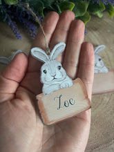 Load image into Gallery viewer, Personalised Bunny face decoration