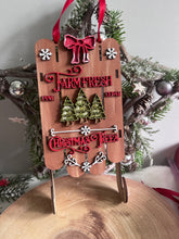 Load image into Gallery viewer, SAMPLE: Christmas tree sleigh