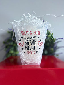 Personalised Movie Night Popcorn Tub
