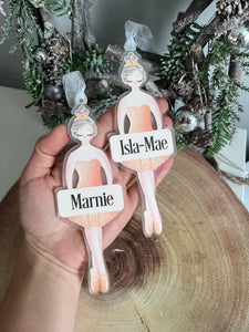 NEW FOR 2023 Personalised Ballerina bauble