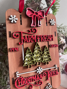 SAMPLE: Christmas tree sleigh