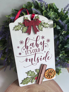 SALE SAMPLE: Christmas Tag - Baby its cold outside