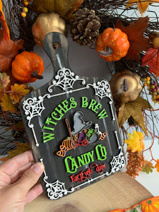 Witches Brew & Candy Cane Sign