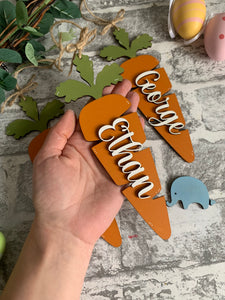 Personalised Carrot decorations