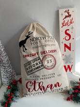 Load image into Gallery viewer, Santa Sacks - North Pole post office
