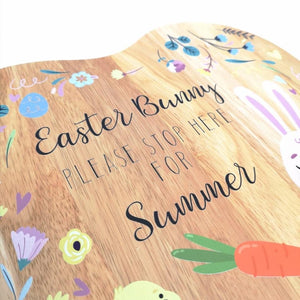 Easter Bunny Stop Here board