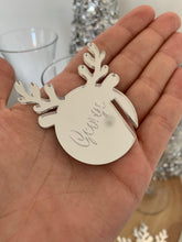 Load image into Gallery viewer, SALE Christmas Reindeer wine glass charm