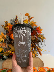 SAMPLE. Personalised Halloween Spider cups