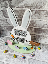 Load image into Gallery viewer, Easter Bunny Stop Here sign
