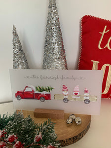 Gonk/Gnome Christmas truck plaque